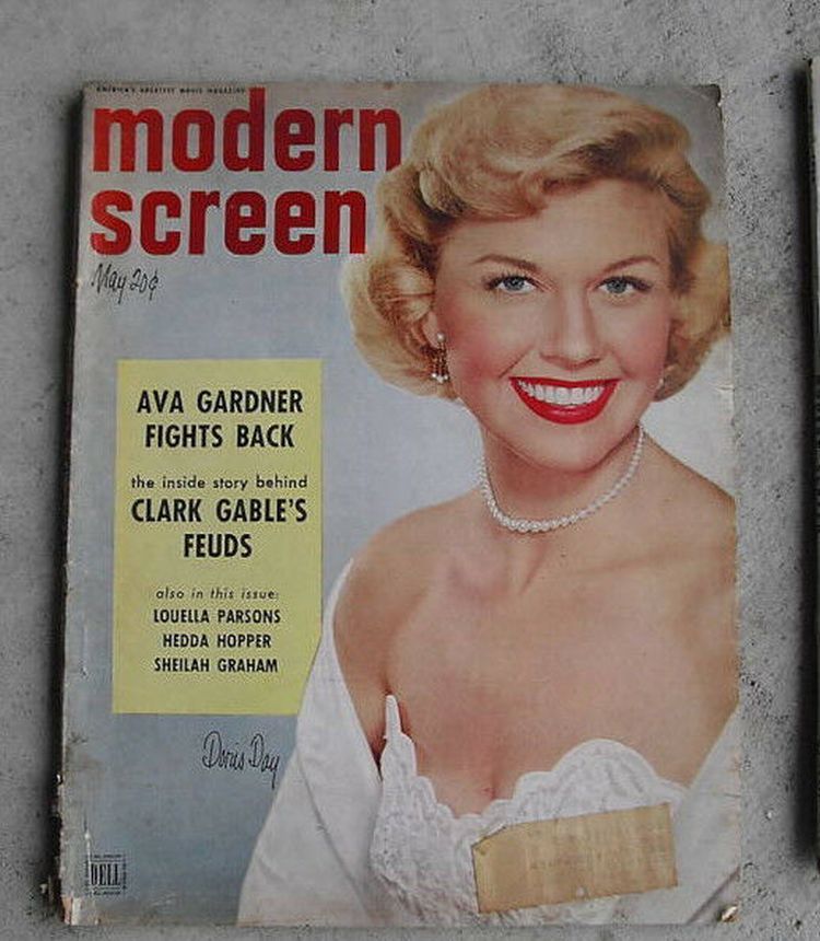 MODERN SCREEN magazine side cover Issue 258 May 1952